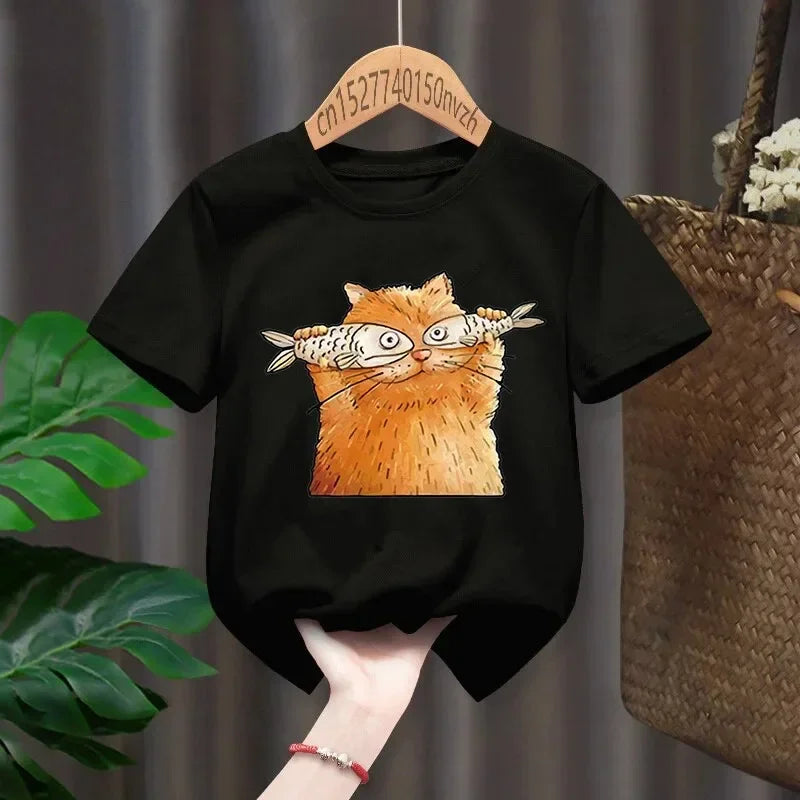 Olivia Cute Cartoon Fashion Kid T-shirts Children Baby Kawaii Clothes