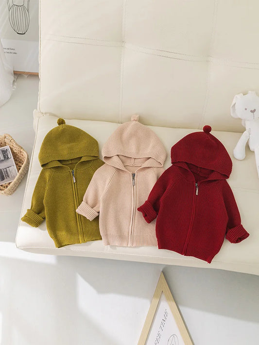 Orlando Plain Zipper Knit Sweater - GuGuTon baby store - Baby Fashion - Toddlers Outfits - Babies Outfits - Toddler Clothes - Kids Clothing - Newborn Clothes - Newborn Wear - Kids Wear - Trending Clothes - Trending Outfits - Fall Fashion - Winter Fashion - Girls Clothes - Boys Clothes - Babies Wear - Kids Accessories - KidsWear - Summer Clothes - Summer Fashion - Summer Trend - Falls Sweaters - Tops - Bottom - Jeans - Blouse - Dresses - Newborn Dresses - Toys