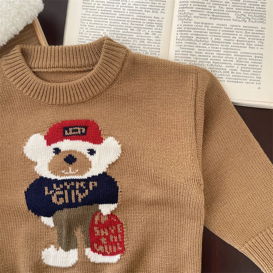 Jose Spring Autumn Children Round Collar Sweater - GuGuTon baby store - Baby Fashion - Toddlers Outfits - Babies Outfits - Toddler Clothes - Kids Clothing - Newborn Clothes - Newborn Wear - Kids Wear - Trending Clothes - Trending Outfits - Fall Fashion - Winter Fashion - Girls Clothes - Boys Clothes - Babies Wear - Kids Accessories - KidsWear - Summer Clothes - Summer Fashion - Summer Trend - Falls Sweaters - Tops - Bottom - Jeans - Blouse - Dresses - Newborn Dresses - Toys