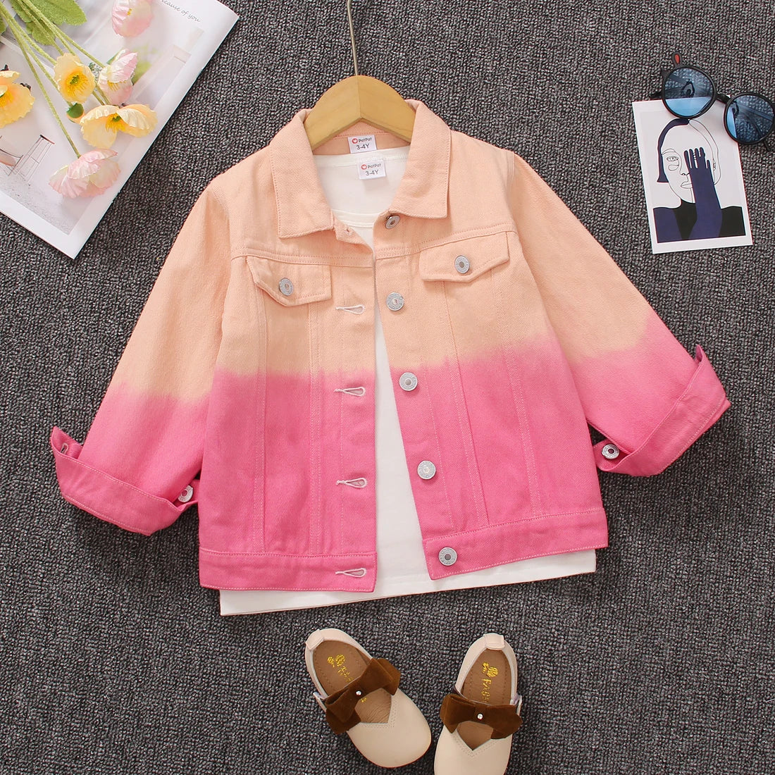 Laura Girls Jacket Autumn double color Comfort