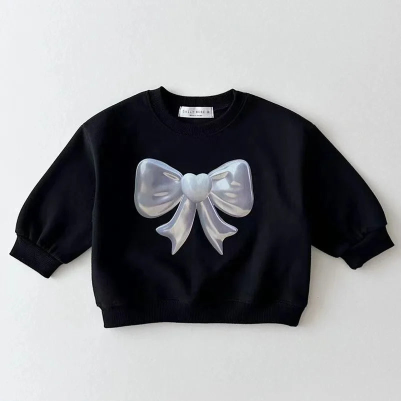 Cartoon Printed Sweatshirts Pullover Kid's Long Sleeves