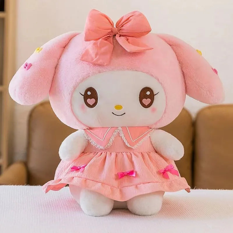 30cm Sanlio Purple Dress Kuromi Stuffed Plush Toy Cute Anime