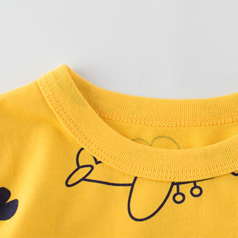Jaimico for Kids Shirts Baby Sleeve Full Print Toddler Cotton - GuGuTon