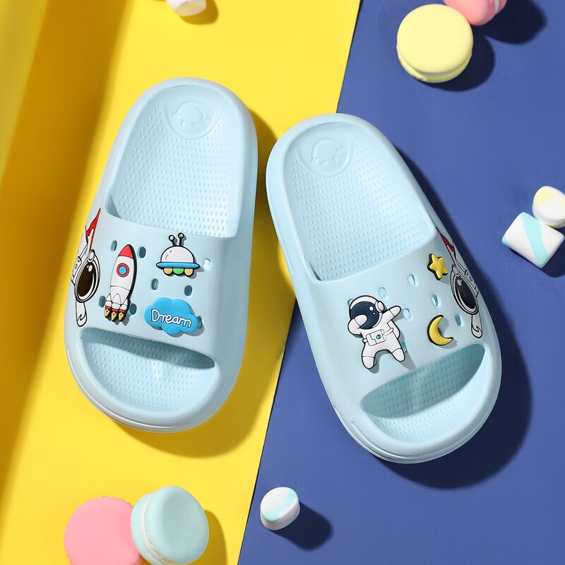 Cartoon Cute Slippers for Boys Kid Beach Shoes Sandals