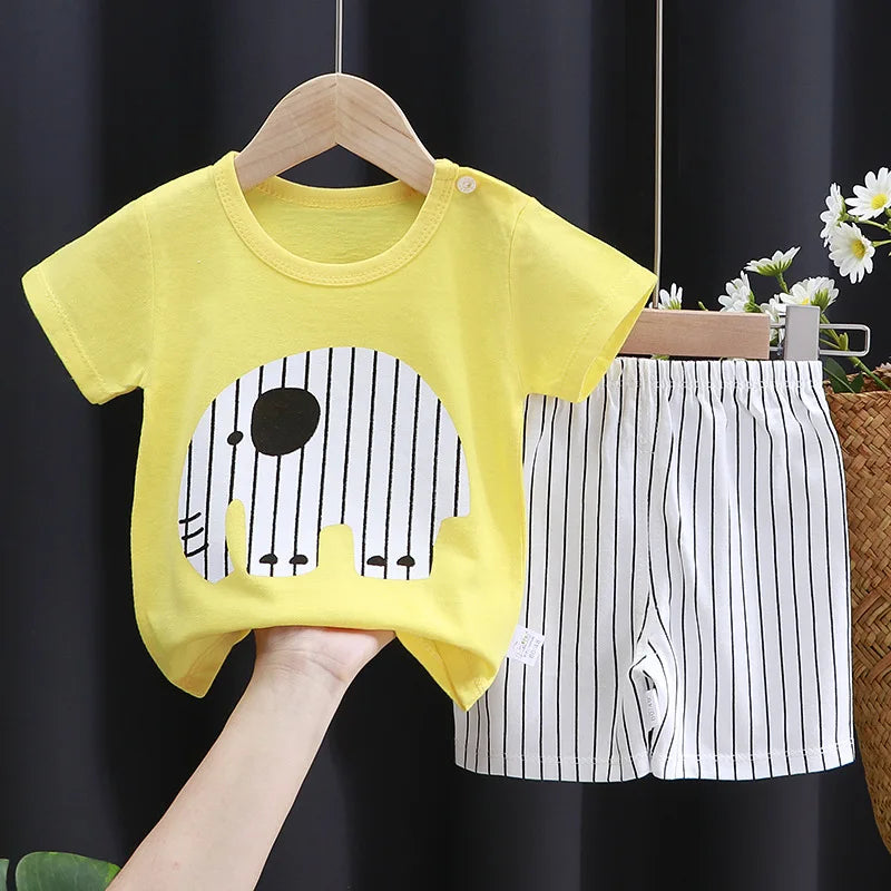Gabriel T-shirt and Shorts Set Pure Cotton Tees