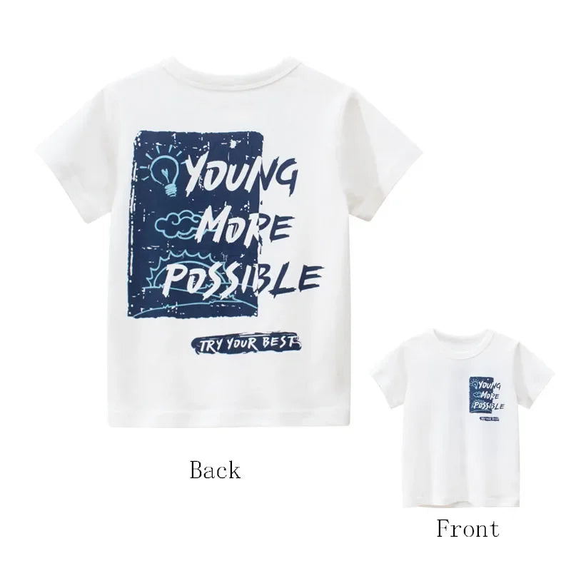Jareb Short Sleeve Graffiti Print Tees