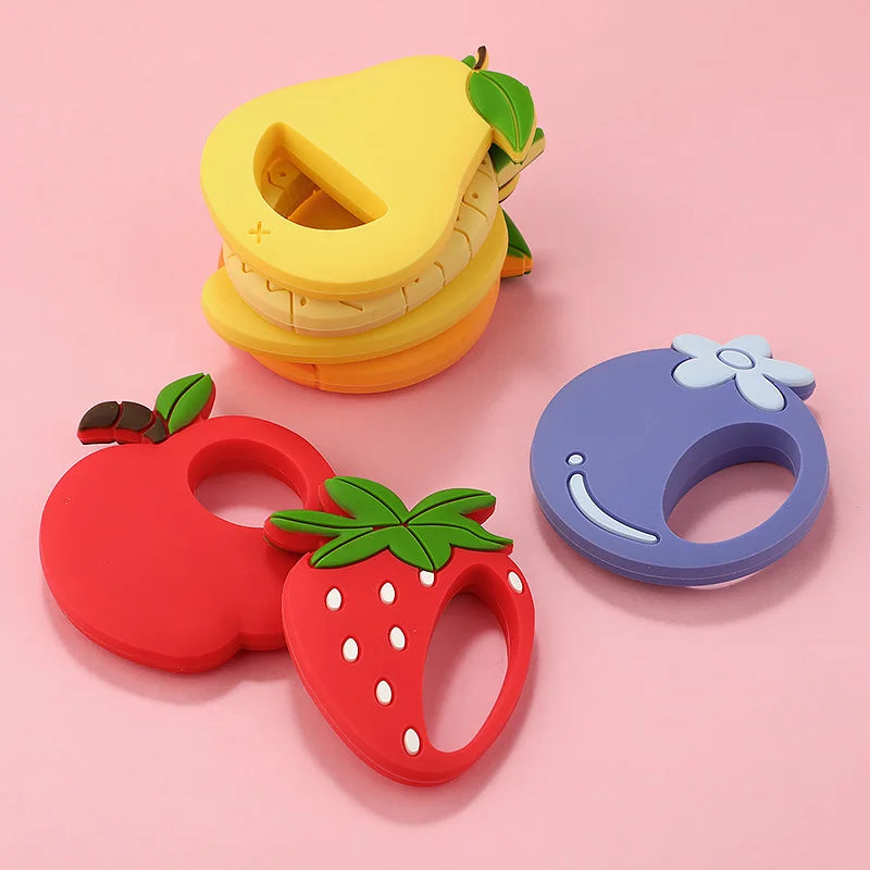 1Pc Baby Silicone Teether BPA Free Cartoon Frog Deer Teething Necklace Pendant