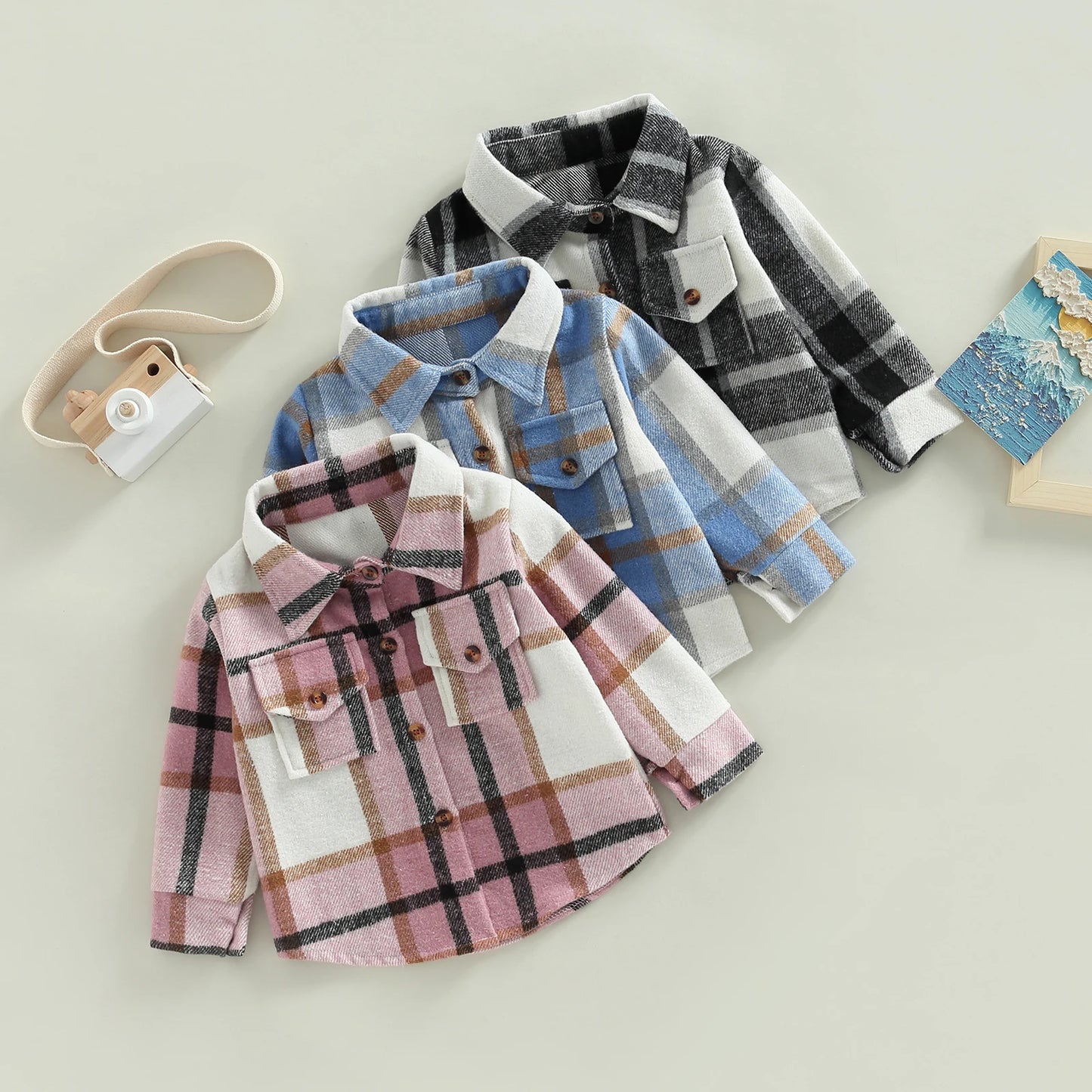Albert Button Down Kids Long Sleeve Shirt