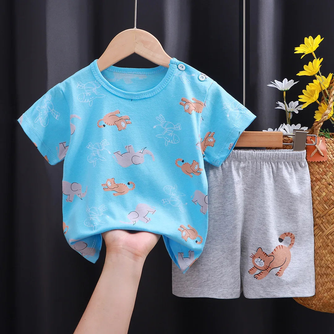 Gabriel T-shirt and Shorts Set Pure Cotton Tees