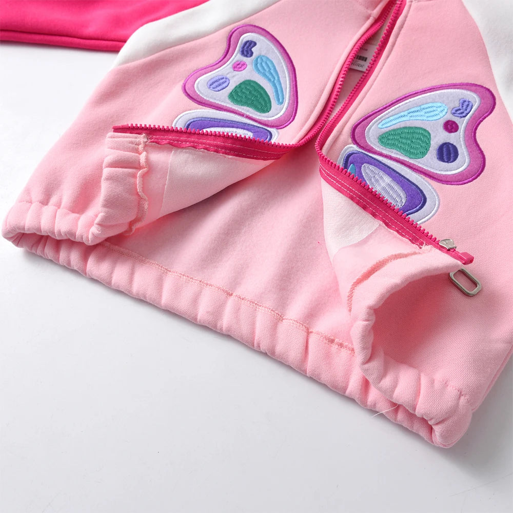 Camila Girls Jackets Winter Fleece Contrasting Colors