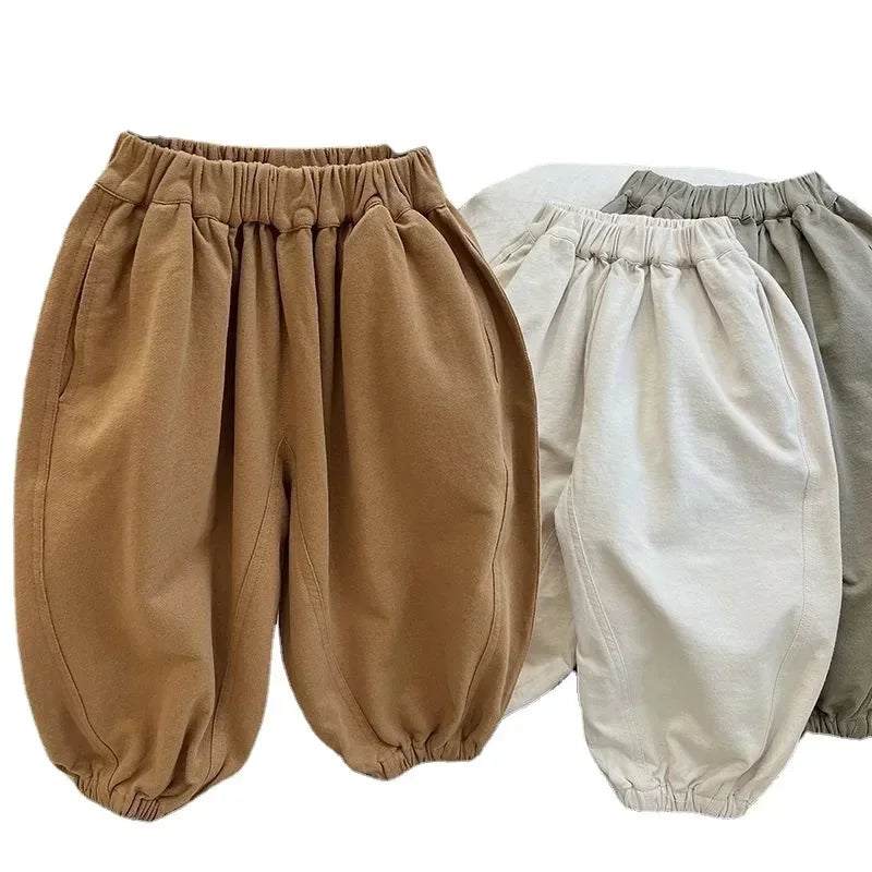 Ismael and Autumn New Baby Harlan Pants Solid Color