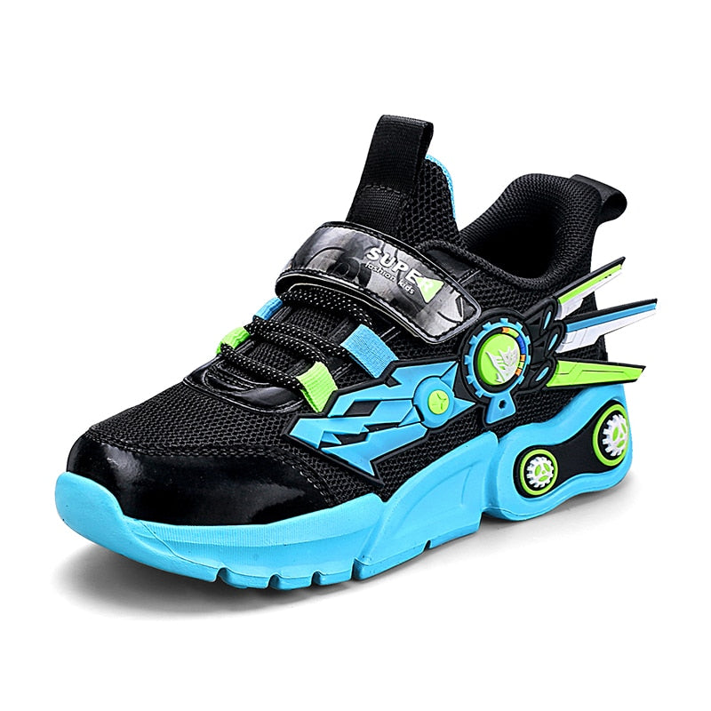 Autumn Mesh Mecha Sneakers Boys Running Sneakers Shoes - GuGuTon