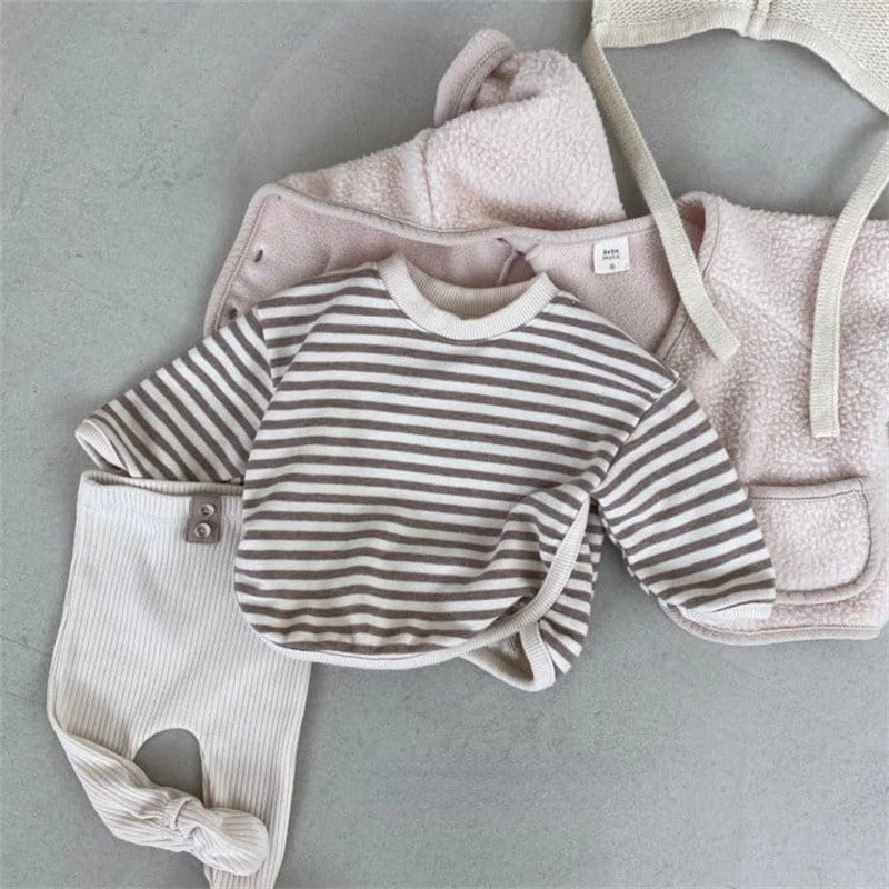 Jhon Striped Pullover Long Sleeve Sweater