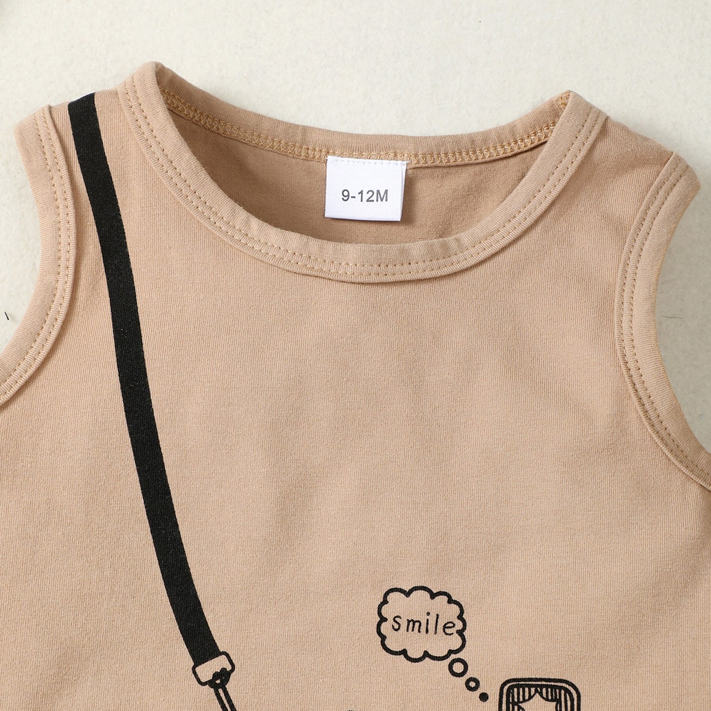 Damian Camera Graphic Tank Top And Shorts Summer Set - GuGuTon