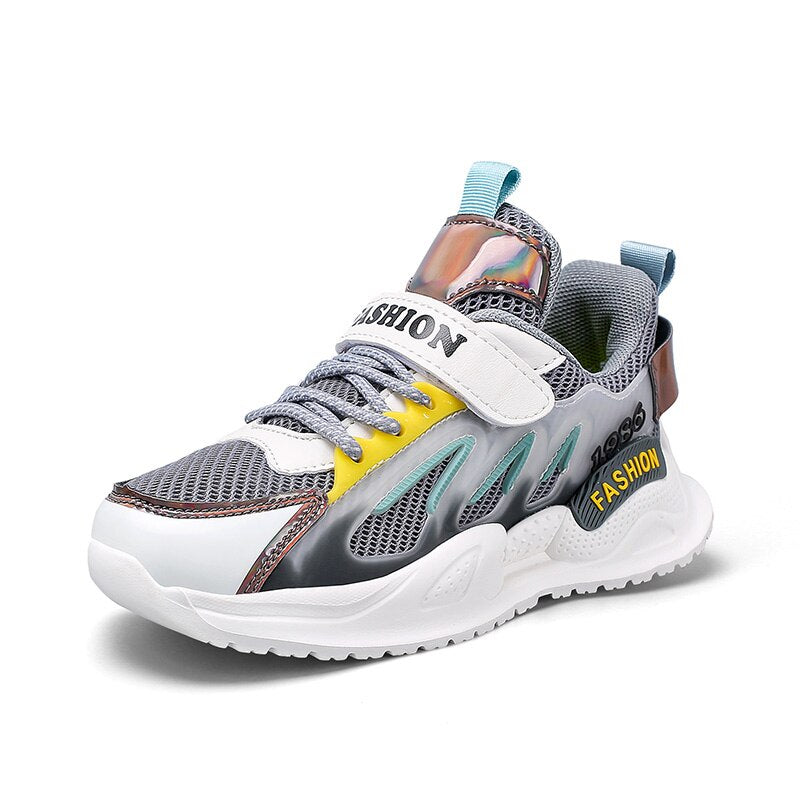 Sports Fashion Boys Mesh Casual Shoes Breathable Sneakers Running - GuGuTon