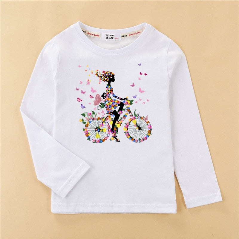 Argelia girls Long Sleeve Tops Heart Shaped Party