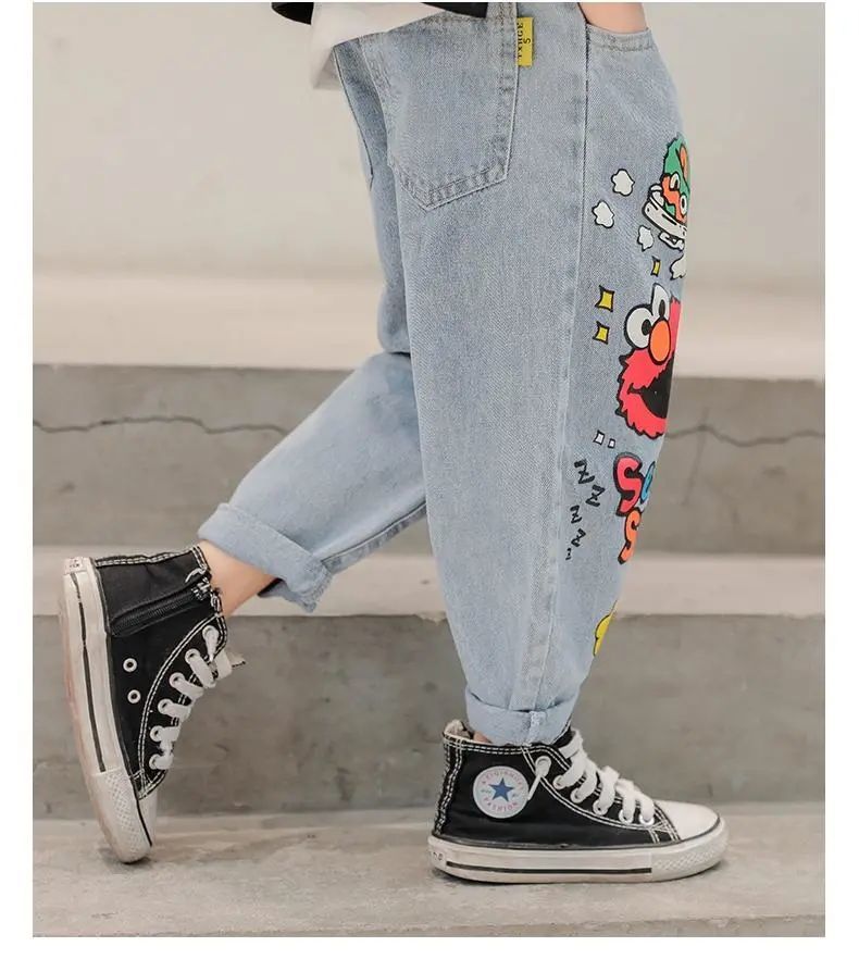 New Funny Head Medium Big Children's Casual Children's Clothing Pants