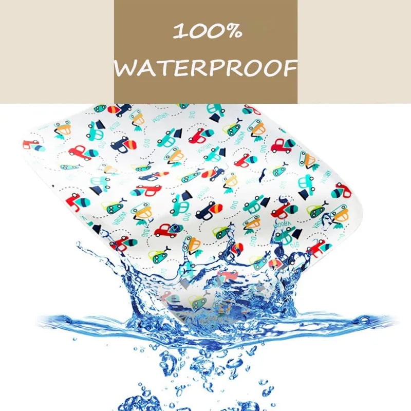 Waterproof Bed Kids Travel Mattress Protector Reusable Changing Pads