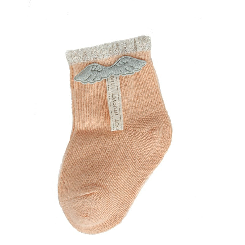 Cartoon socks for newborns in cotton and for children