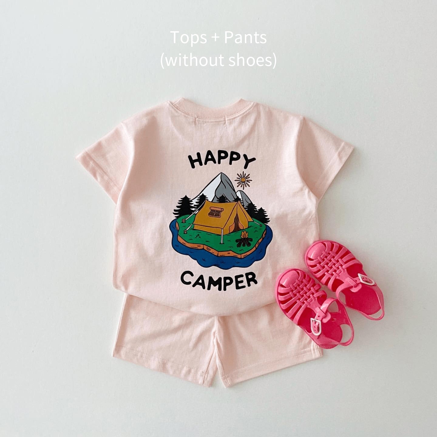JOSH Summer Embroidered Bear T-shirts + Casual Shorts - GuGuTon
