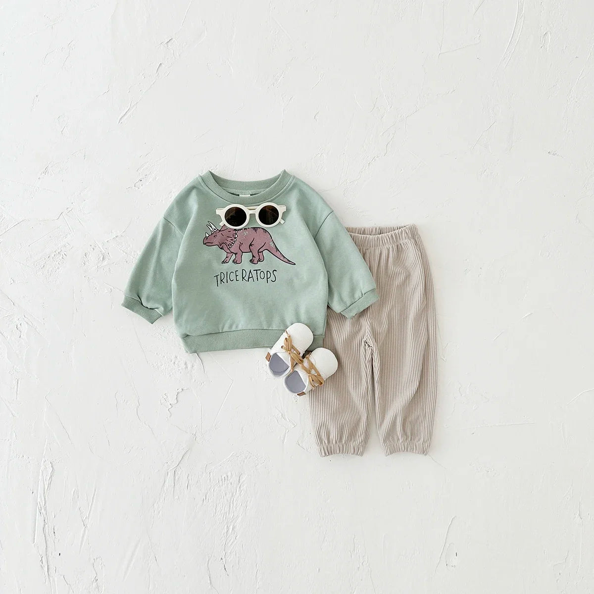 Louis 2Pcs Newborn Set Dinosaur Sweater