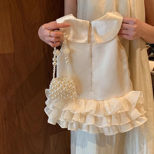 Baby Girls Dress for Birthday Party Wedding Lace Big Bow Dresses Infant Girl Princess Dress