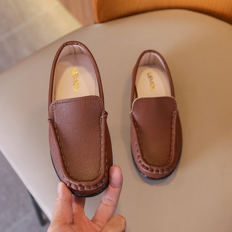 Big Children Casual Flats Leather Shoes for Wedding Party Boys - GuGuTon