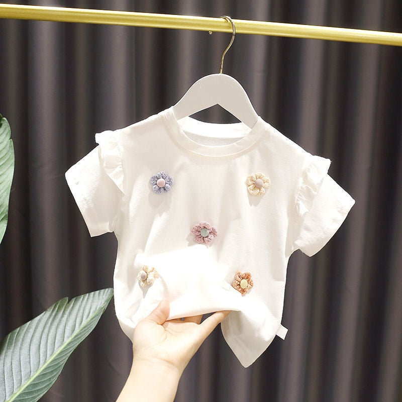 Rosina Girls T-shirt Baby sleeved Cotton