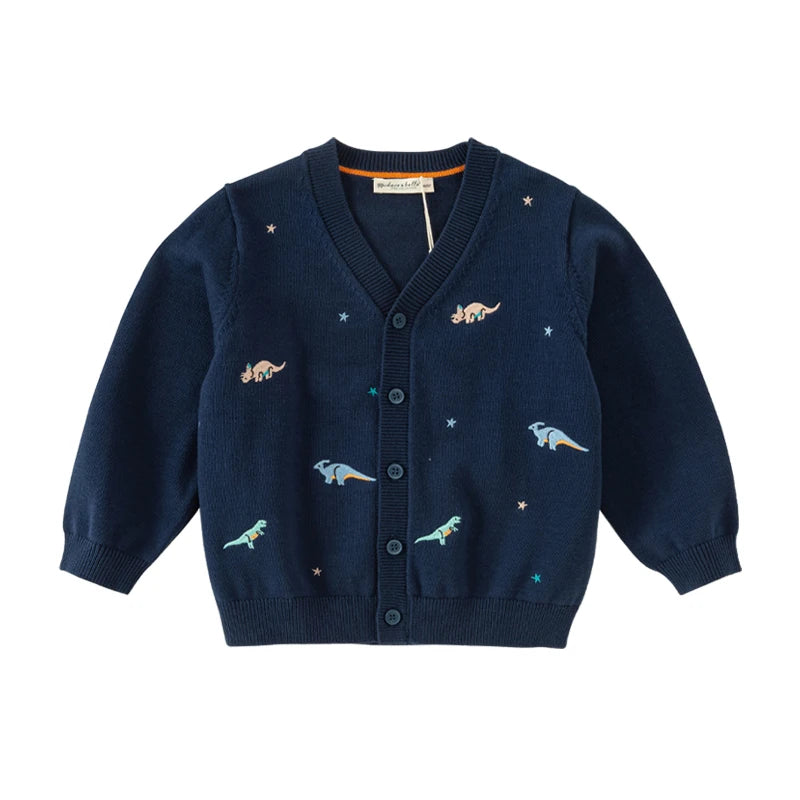 Dariel Navy Blue Outerwear Sweater