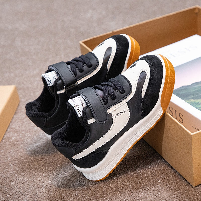 Size 26-37 Boys Sports Shoes For Kids Pu Leather Soft - GuGuTon
