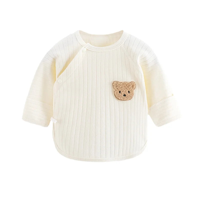 David Newborn Baby Clothes Cotton Solid Sweaters