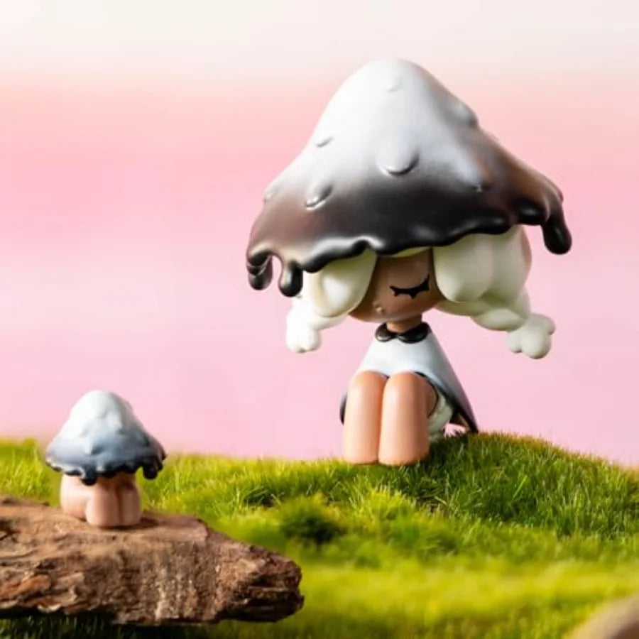 Moogutong Little Mushroom Girl Series Contains 1 Figure,Blind Box Cute Figures Collectible Birthday Gift