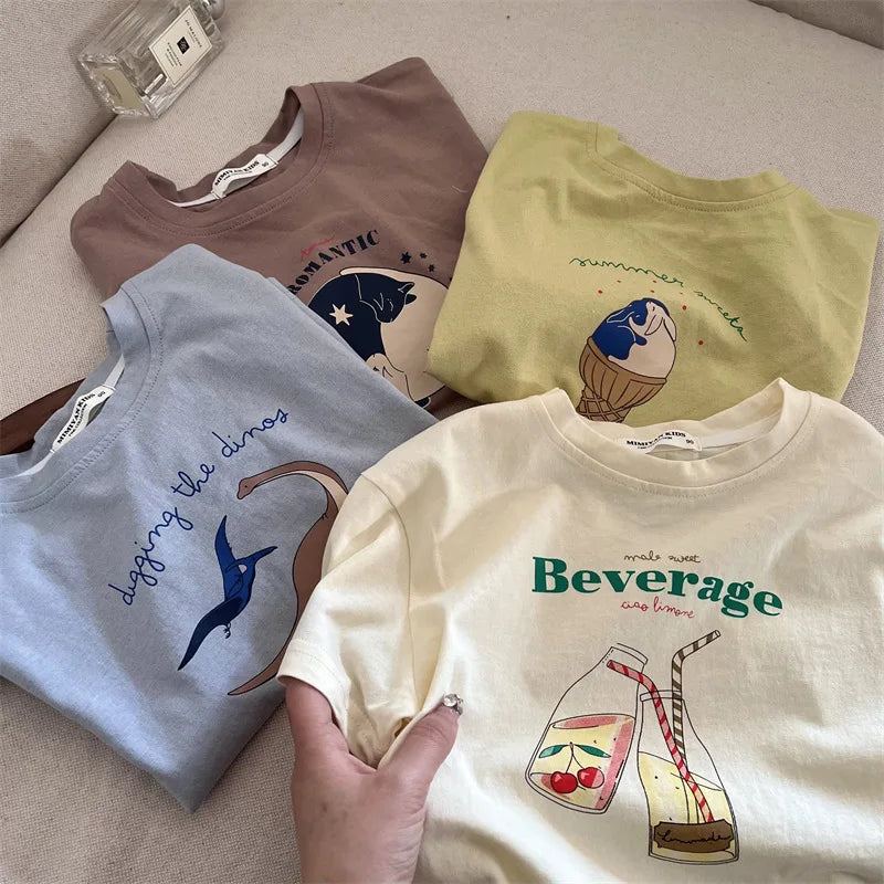 Carlos Cotton Cartoon Infant Toddler Tees