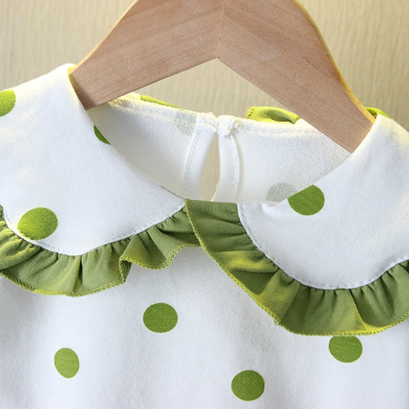 Norah Baby Girl Polka Dot Long Sleeve Sweater
