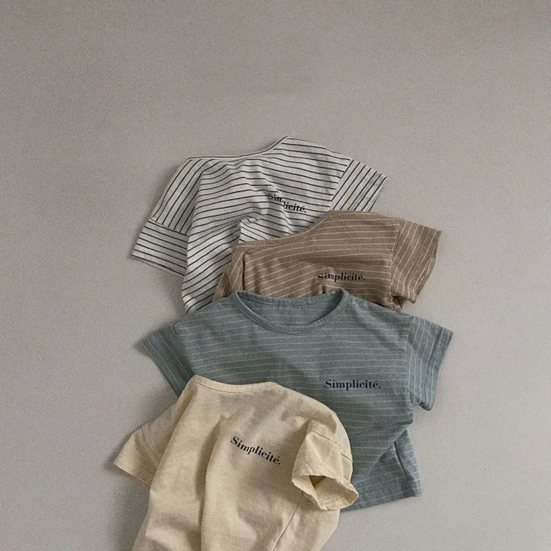 Mateo Striped Short Sleeved Tees