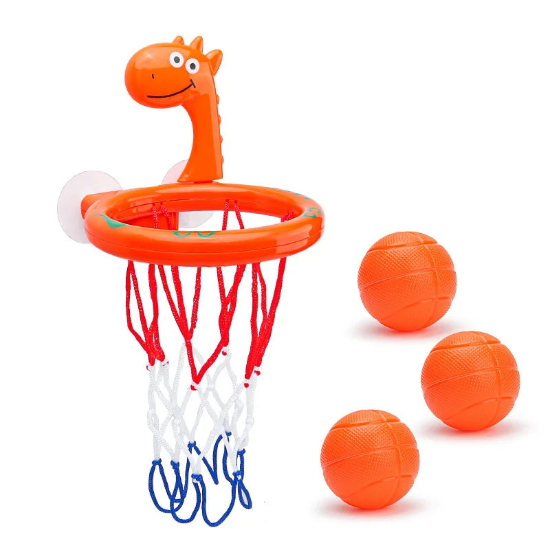 Baby Bath Toy Children Water Play Toys Set Bathroom Bathtub Suction Cup Shooting Basketball Hoop