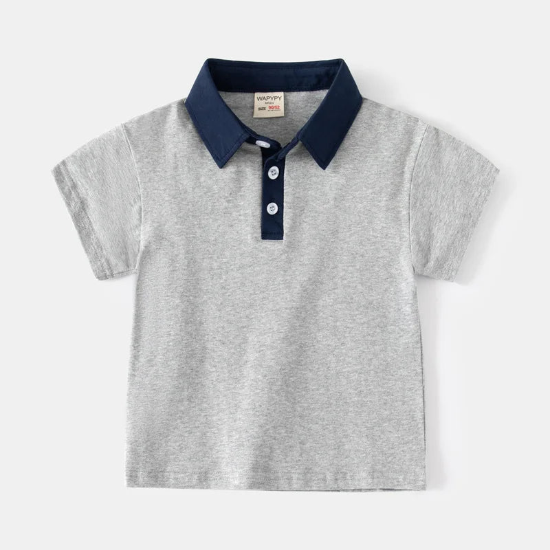 Paolo Turn-down Collar Short Sleeve T-shirt