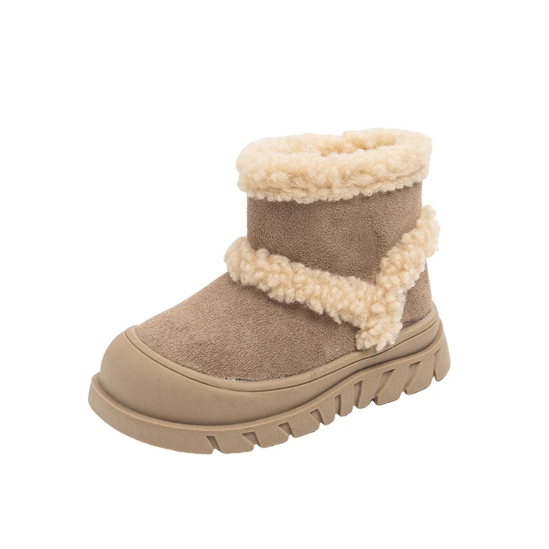 Children's Snow Boots 2-12 Years Old Padded Boys Girls Cotton Shoes