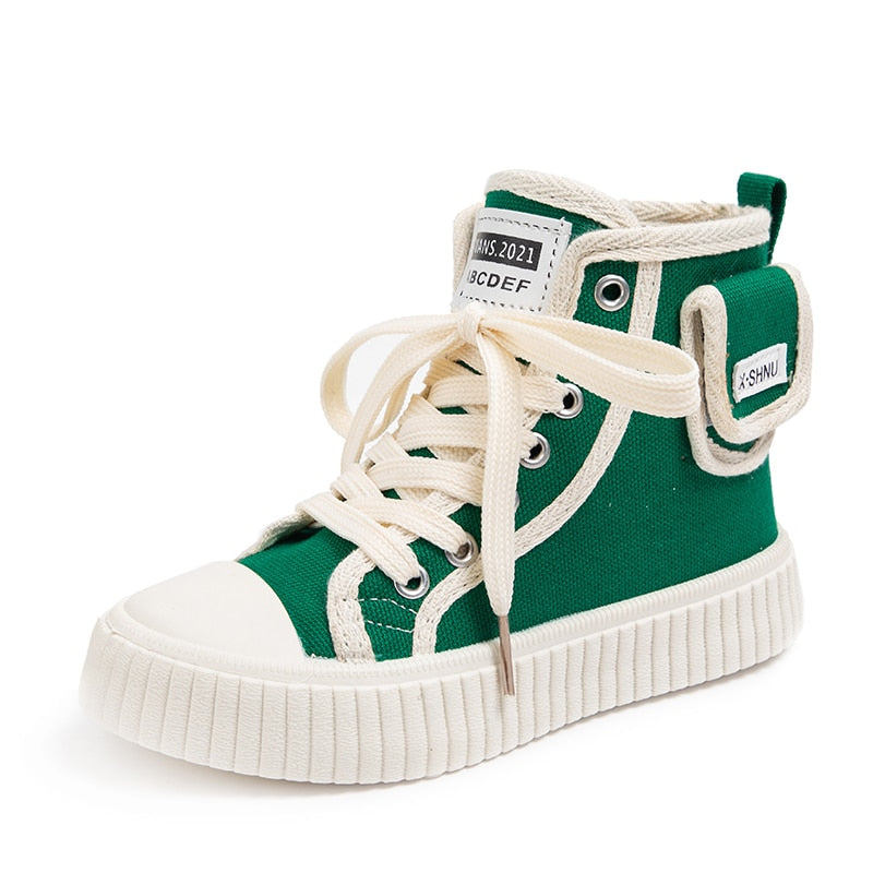 Boys Side Zipper Cute Fashion Children Casual Shoes Platform Simple