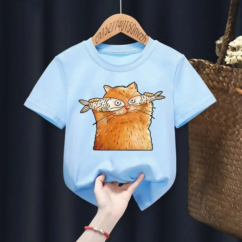 Olivia Cute Cartoon Fashion Kid T-shirts Children Baby Kawaii Clothes