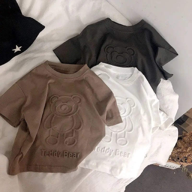 Oliver Cartoon Bear Short Sleeve Tees