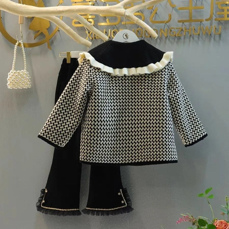 Francia Girl Winter Children Large Lape Fashion