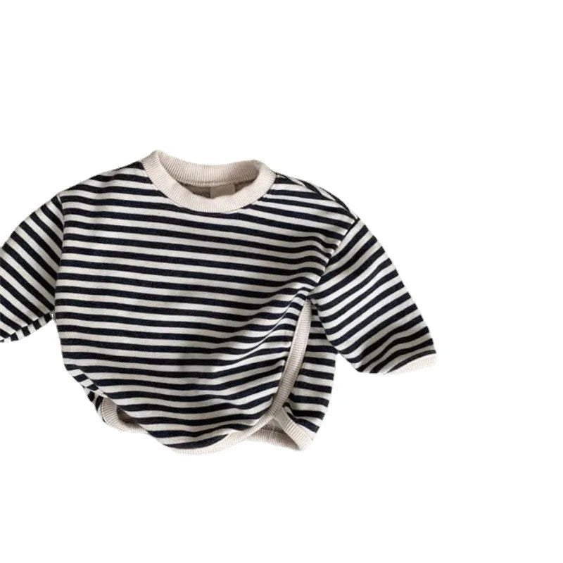 Jhon Striped Pullover Long Sleeve Sweater