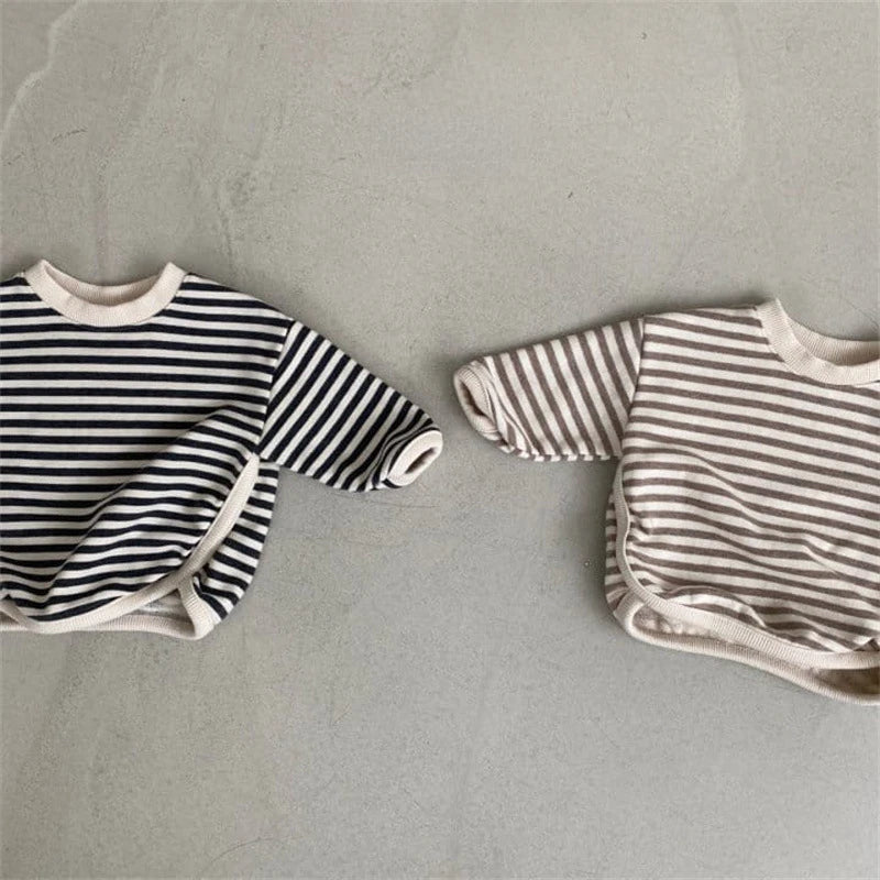 Jhon Striped Pullover Long Sleeve Sweater