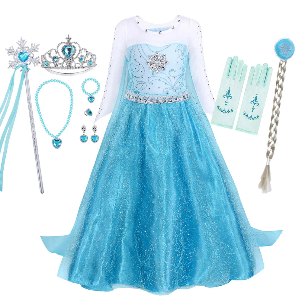 Elsa Princess Costume for Girls - Perfect for Parties