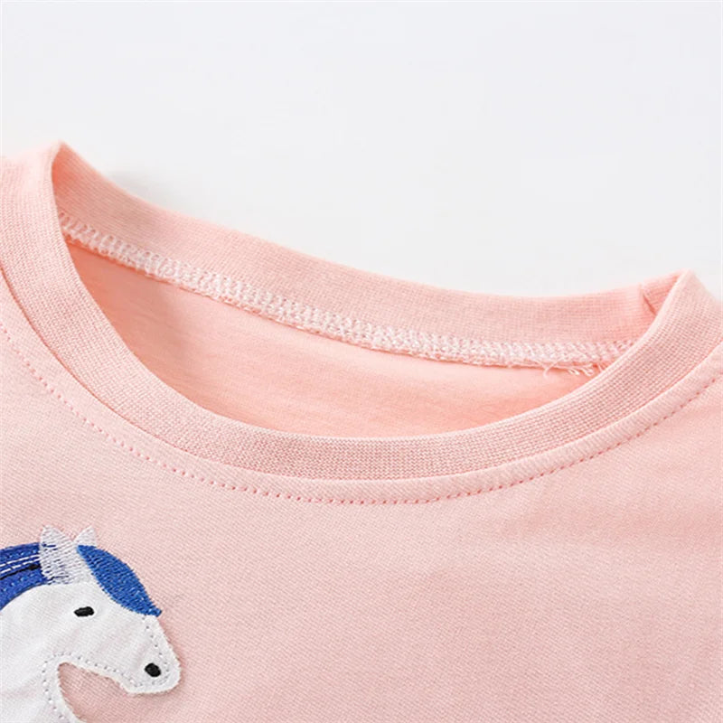 Mia New Arrival Ice Cream Embroidery Hot Selling Cotton Summer Girls