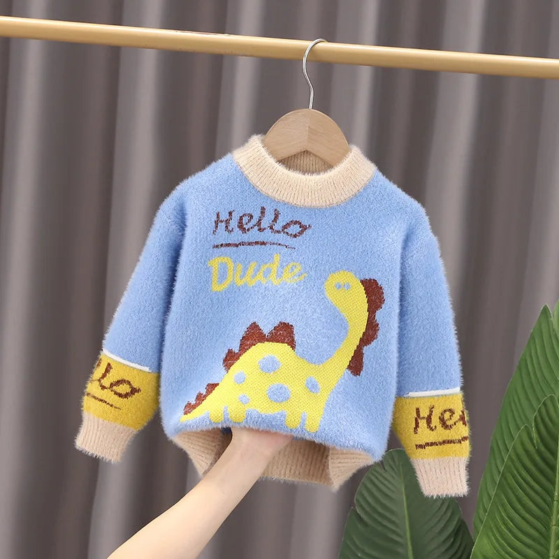 Leonardo Dinosaur Cashmere Sweater