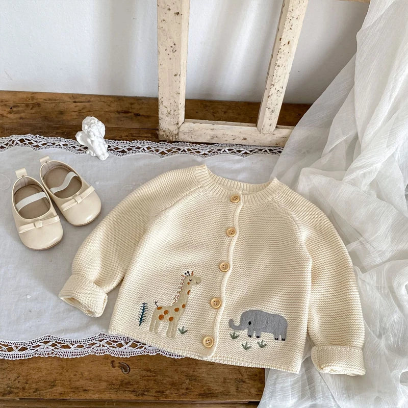 Paulo Embroidered Round Neck Sweater