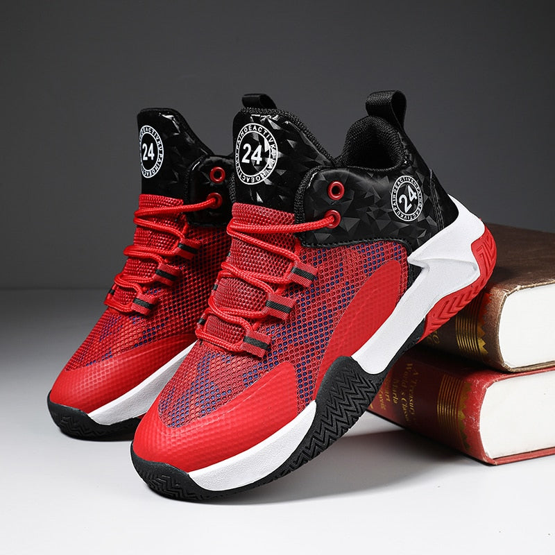 Basketball New Boys Sports Shoes Mesh Breathable Non Slip - GuGuTon