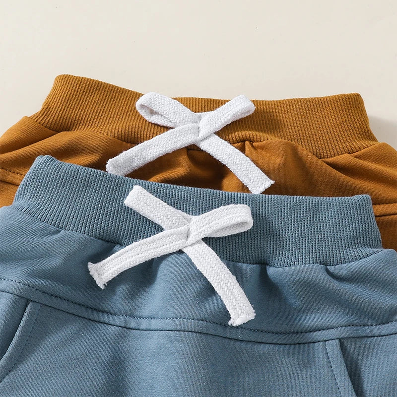 Jhosuan Casual Shorts Solid Color Elastic Waist Summer